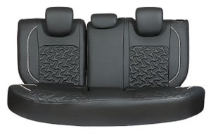 Crystal Cross Silver Finish Sleeve Seat Cover | Fronx