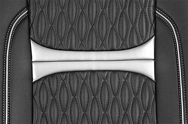 Seat Cover Black Dew Drops Silver Highlight | WagonR (V/Z/Z+)
