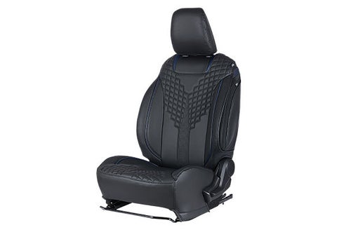 Crest Weave Blue Highlight Seat Cover | Baleno (Sigma, Delta and Zeta Variants)