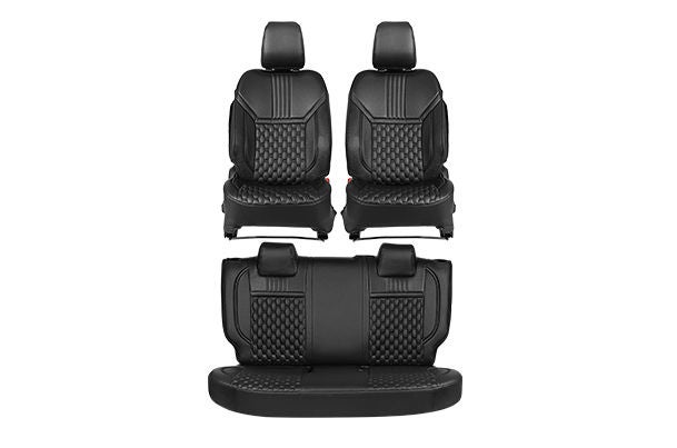 Bold Glamour Black Highlight Seat Cover | New Swift (V/ L Variant)