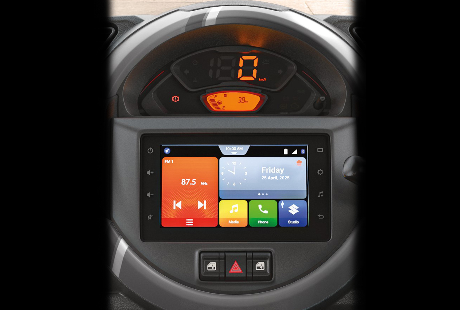 Uniquely Positioned Instrument Cluster