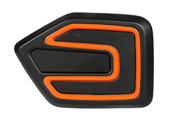 Rear Bumper Garnish - Midnight Black & Paprica Orange | New Alto K10