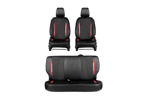 Urban Drift Red Highlight Seat Cover | Brezza ( L Variant)