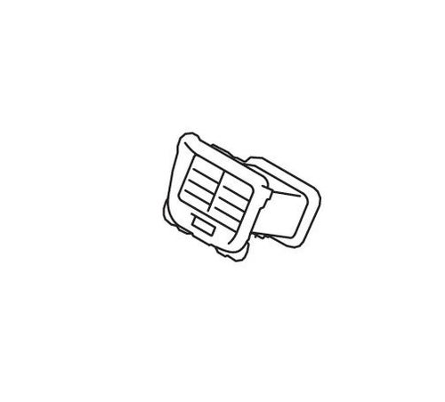 LOUVER REAR VENTILATOR (BLACK/CHROME)