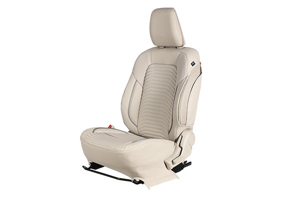 Seat Cover Premium Bevel Silver Highlight | New Dzire (L Variant)