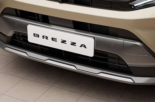 Image of Front Skid Plate - Dark Grey & Premium Silver | Brezza