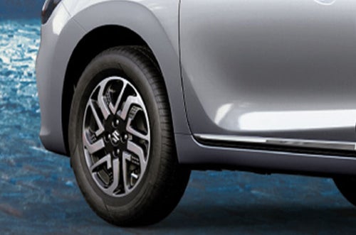 Techno Lines Machined Alloy Wheel  | New Baleno (Sigma & Delta Variant)