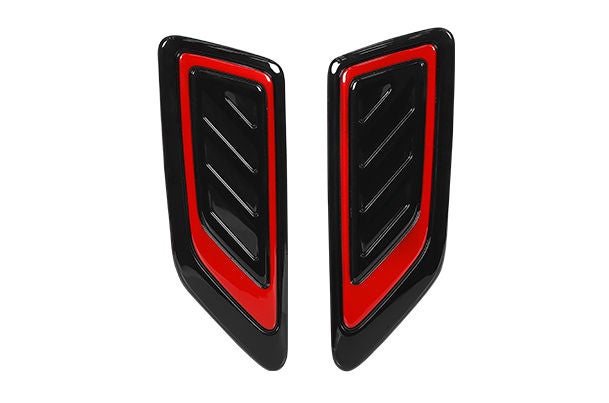 Hood Garnish - Gloss Black & Sizzling Red Finish| Brezza