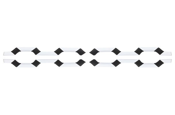 Front Grille Garnish (White & Black) | Wagon R