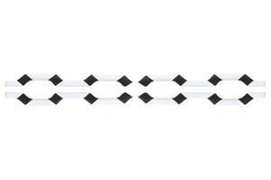 Front Grille Garnish (White & Black) | Wagon R