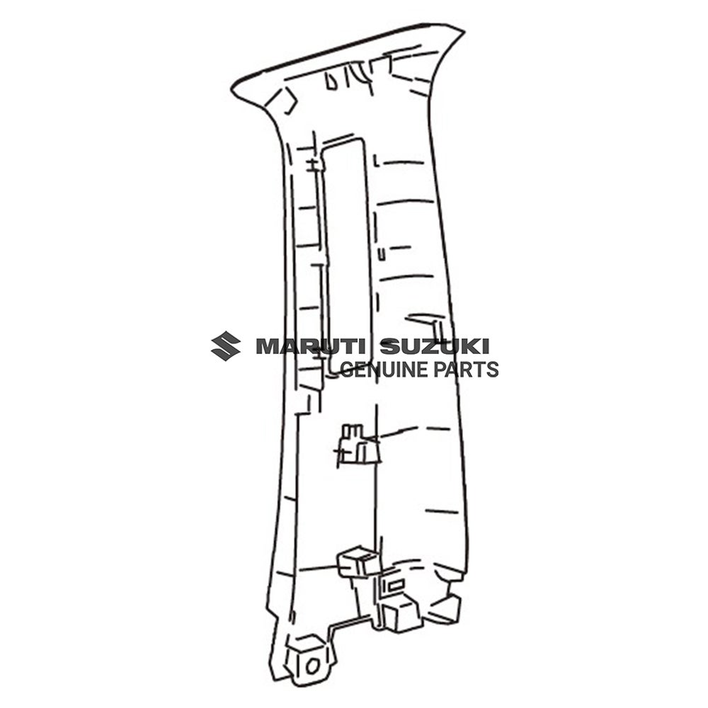 TRIM CTR PILLAR UPPER RH