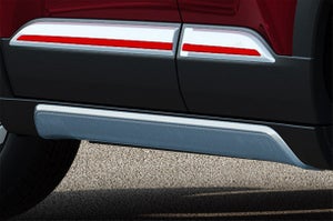 Body Side Moulding - Silver Finish with Red Insert | New Brezza (All Variants)