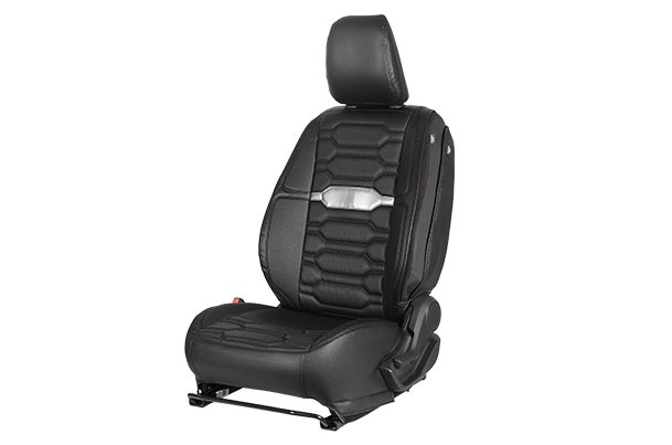 Seat Cover Silver Beam Crisp Highlight| Brezza (Z+/Z/V  Variant)