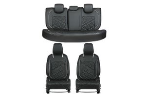 Crystal Cross Silver Finish Sleeve Seat Cover | Fronx