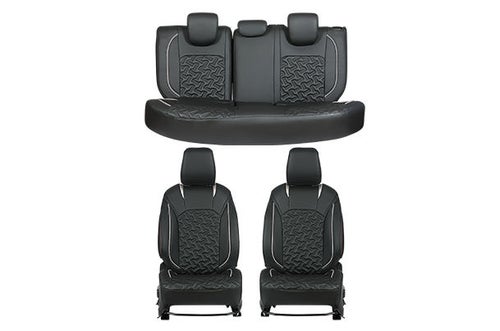 Crystal Cross Silver Finish Sleeve Seat Cover  | Fronx