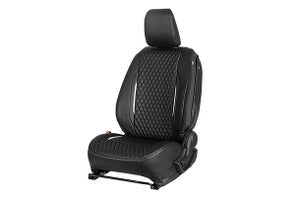 Premium Silver Finish Prism Seat Cover | Brezza (V Variant)