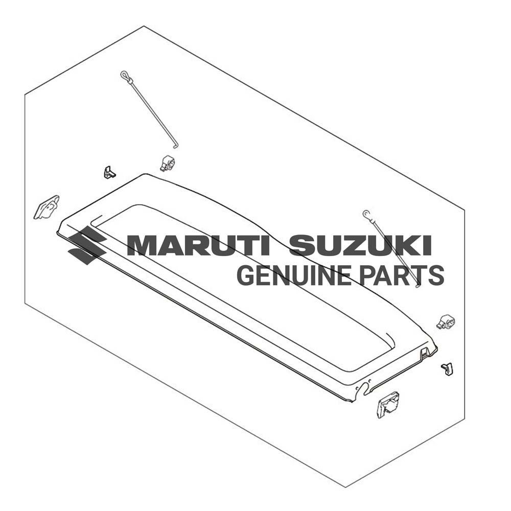 SHELF REAR PARCEL TRAY (BLACK)