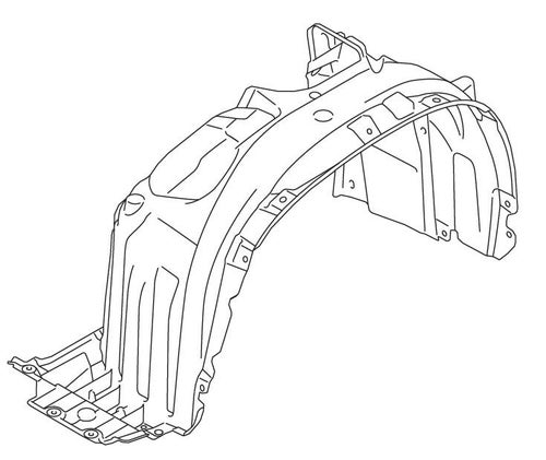 LINING FRONT FENDER RIGHT HAND SIDE