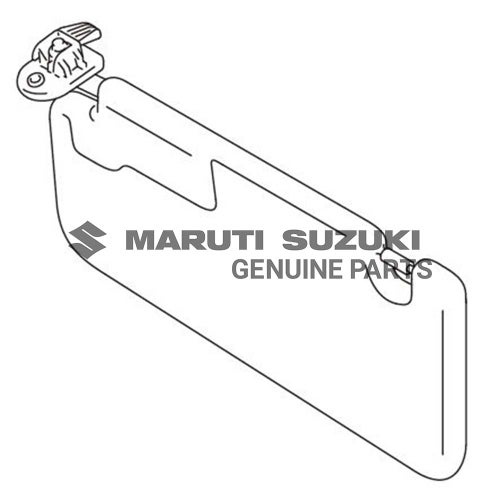 SUNVISOR ASSEMBLY (RIGHT) (GRAY)