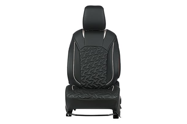 Crystal Cross Silver Finish Sleeve Seat Cover | Fronx