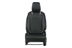 Crystal Cross Silver Finish Sleeve Seat Cover | Fronx