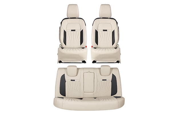 Seat Cover Sun Flare Beige Highlight | New Dzire (Z+/Z/V Variant)