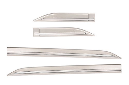 Body Side Moulding - Silver Finish with Chrome Insert | New  Brezza (All Variants)
