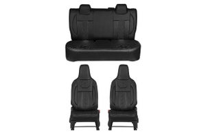 Seat Cover 3D Black Emboss Finish | WagonR (L)