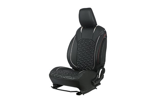 Crystal Cross Silver Finish Sleeve Seat Cover | Fronx
