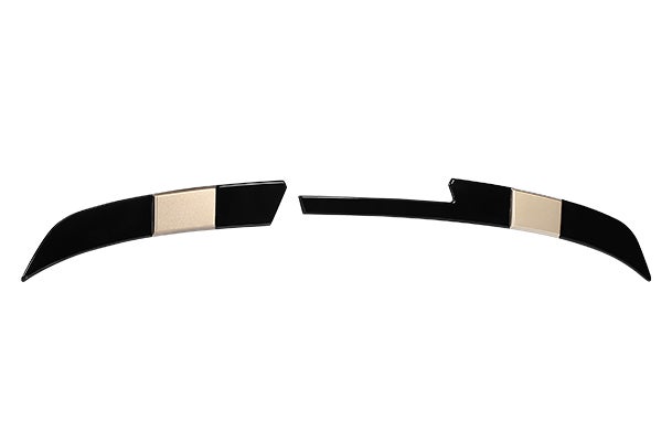 Rear Upper Spoiler Extender - Gloss Black & Sherwood Brown Finish | Brezza
