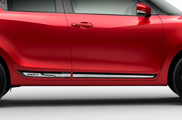 Body Side Moulding (Black & Silver) | Swift