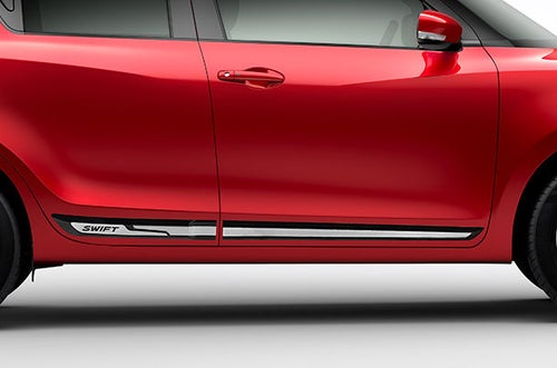 Body Side Moulding (Black & Silver) | Swift