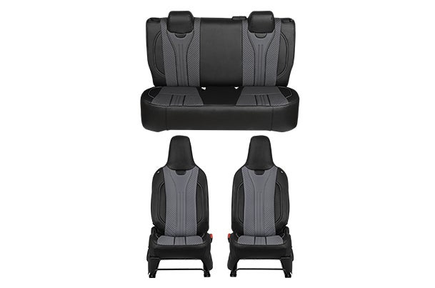 Seat Cover Premium Grey Lining Wing Finish | WagonR (L)