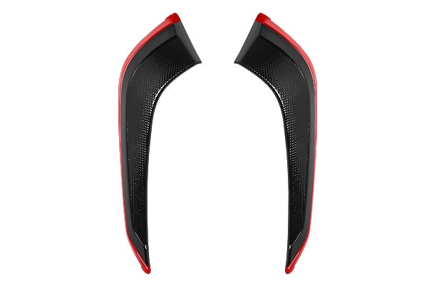 Front Bumper Painted Garnish - Black + Red | Fronx