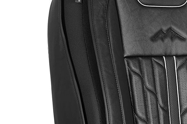 Seat Cover Premium Expedition Silver Finish| Brezza (Z+/Z/V  Variant)