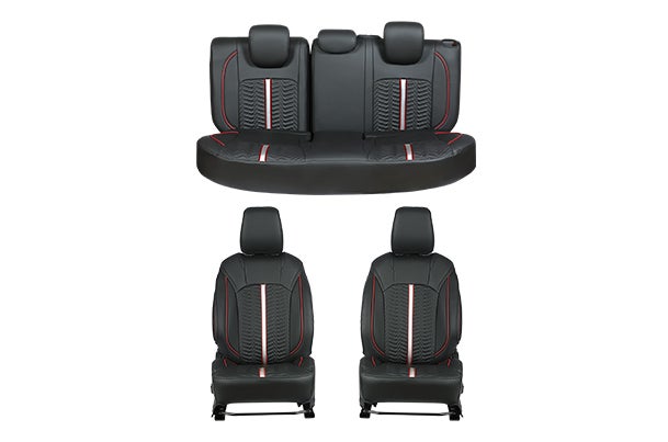 Cross-Country Red Dash Finish Sleeve Seat Cover | Fronx