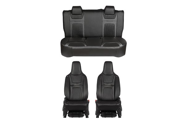 Seat Cover Robust Quilted Black Finish | WagonR (L)