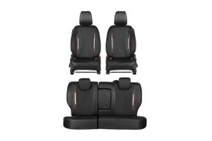Seat Cover Urban Drift Brown Highlight| Brezza (Z+/Z/V Variant)