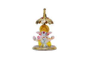 God Idol - Ganesha with Chattar | Multicolor