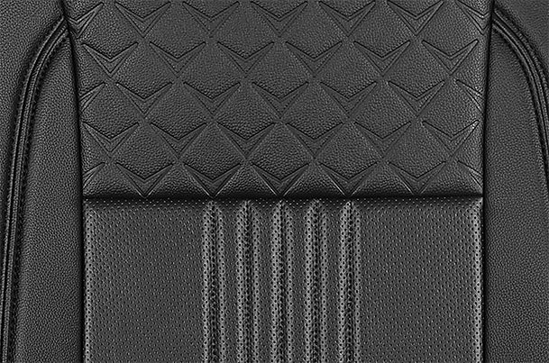 Seat Cover Night Cross Black Lining Finish | EECO (6 Seater)