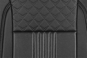 Seat Cover Night Cross Black Lining Finish | EECO (6 Seater)