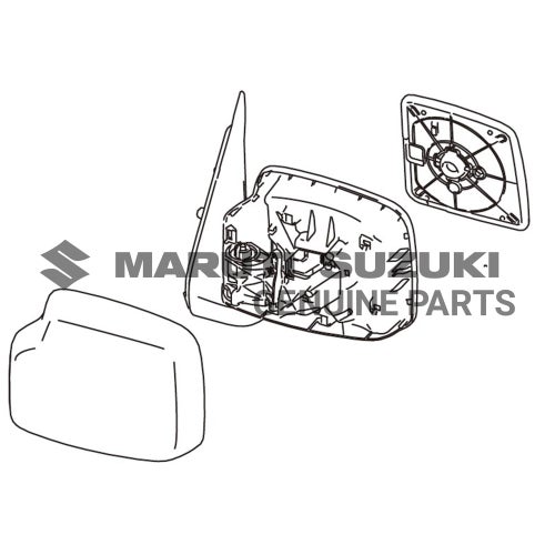 MIRROR ASSEMBLY_RR VIEW_R (BLACK)