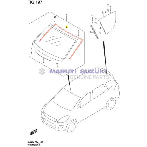 WINDSHIELD MOLDING