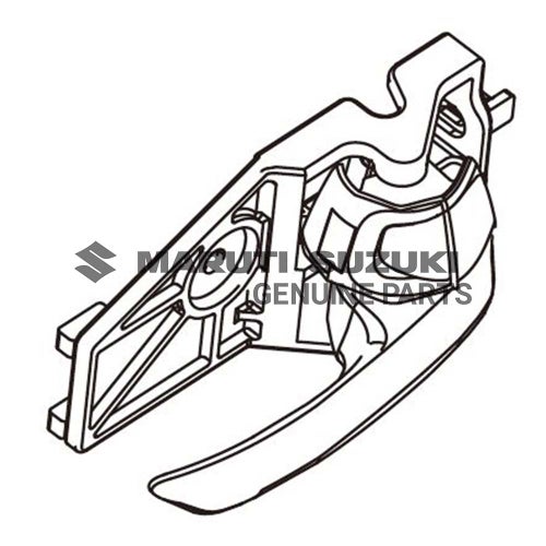 HANDLE COMPSIDE DOOR INSIDE RIGHT HAND SIDE (BLACK)