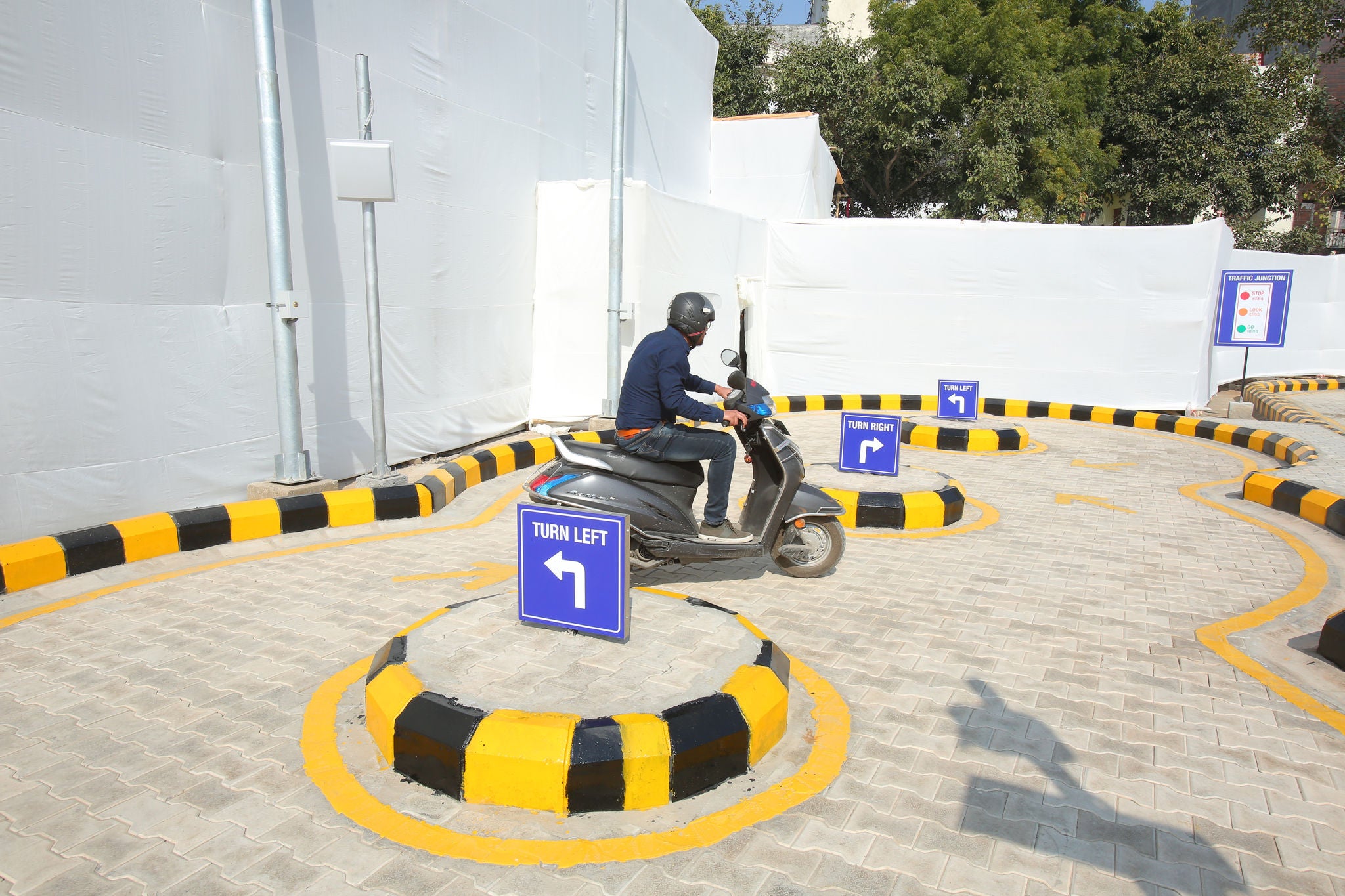 Facilities
              
                Scientifically engineered training & testing tracks of international standards.
                Light Motor Vehicle (LMV) and Heavy Motor Vehicle (HMV) simulators to give the drivers confidence before getting on road
                Driving lab for practical demonstration
                Canteen facility
                A fleet of well-maintained vehicles of various categories
                Spacious classrooms with the latest training aids & computerized systems
                Library facility
                Computerized system for theory test, simulator test and result processing
                Driving simulators to develop the required psychomotor skills of the driving learners before getting into track/on road course.
