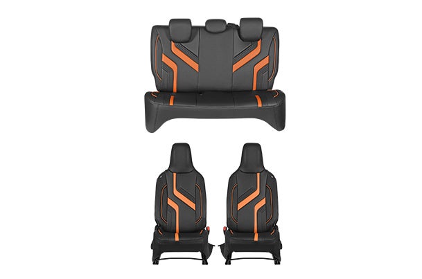 Seat Cover Sunset Orange Wave Flow Finish | Alto K10