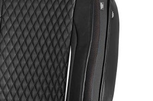 Premium Silver Finish Prism Seat Cover | Brezza (V Variant)