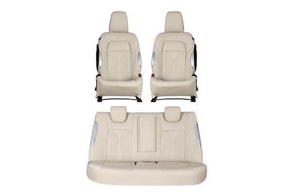 Seat Cover Luxe Silver Waveflow Finish | New Dzire (Z+/Z/V Variant)