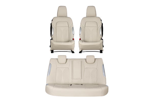 Seat Cover Luxe Silver Waveflow Finish | New Dzire (Z+/Z/V Variant)