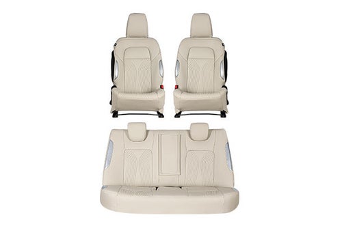 Seat Cover Luxe Silver Waveflow Finish | New Dzire (Z+/Z/V Variant)